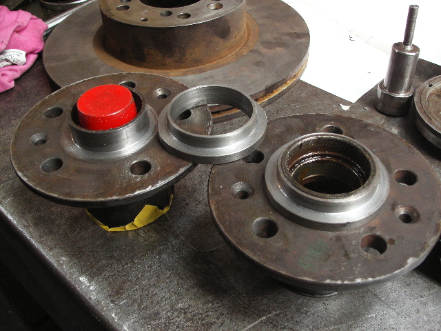 Modification of the hub to suit FD rotors