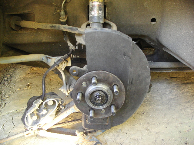 Fitted hub and modified backing plate
