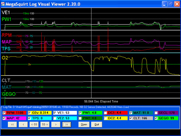 ouch - look at those tach spikes :(