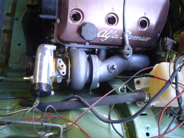 Turbo to inner fender clearance..No dummy runs here,made evrything out of the car and then fitted it first time..