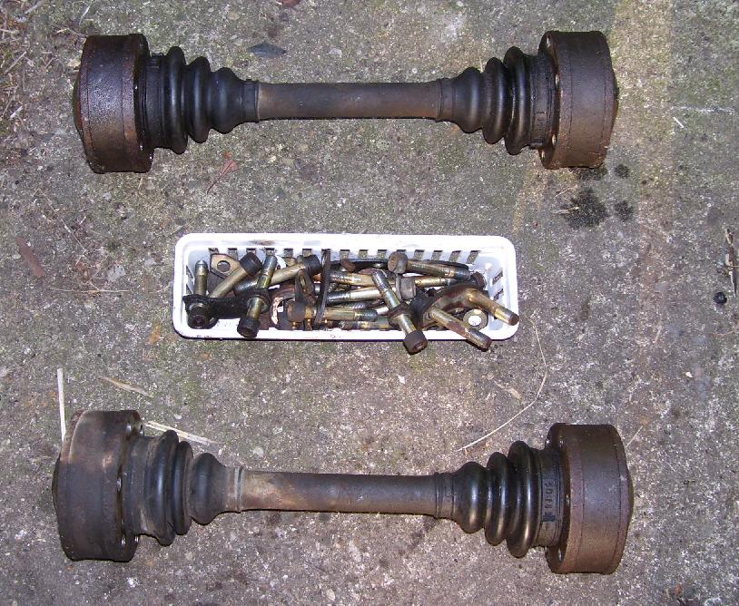 axle shafts and all the hex bolts etc.