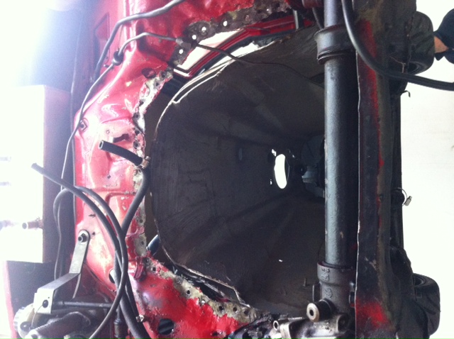 the cut out and tunnel to be used - will be TIG weleded